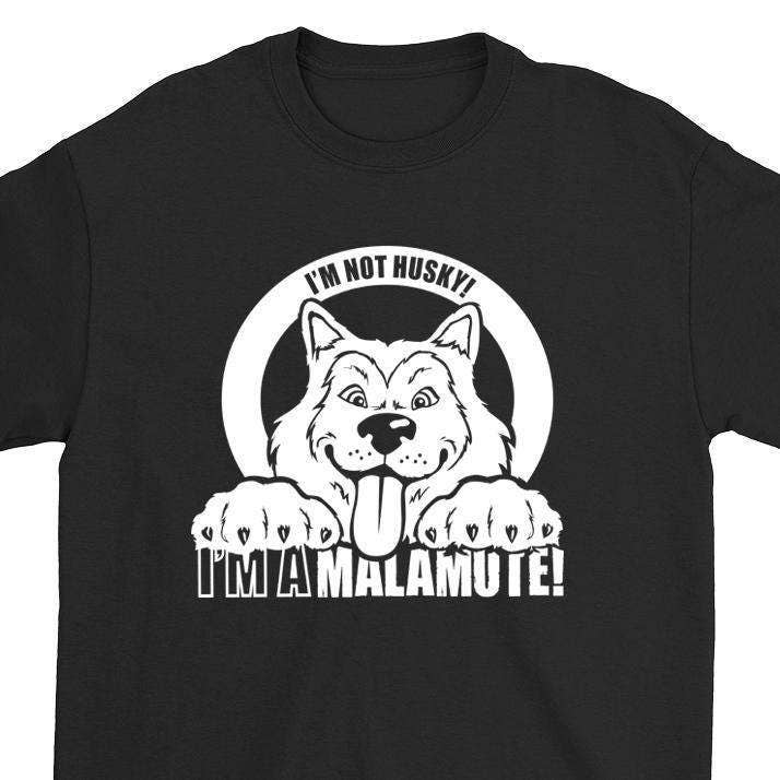 Ich Bin Kein Husky Ein Malamute -Illustration, Kunst - Erwachsenen Unisex Größe Small von RockinDaDogs