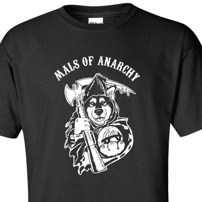 Mals Anarchie - Alaskan Malamute Illustration, Kunst Erwachsenen Unisex Größe S-L von RockinDaDogs