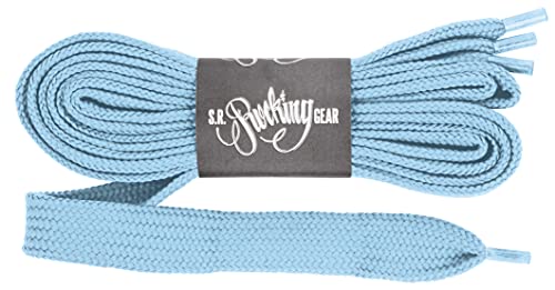 Rocking Gear Phat Laces extra breite Schnürsenkel (Hellblau/Baby Blue) 130 x 2 cm von Rocking Gear