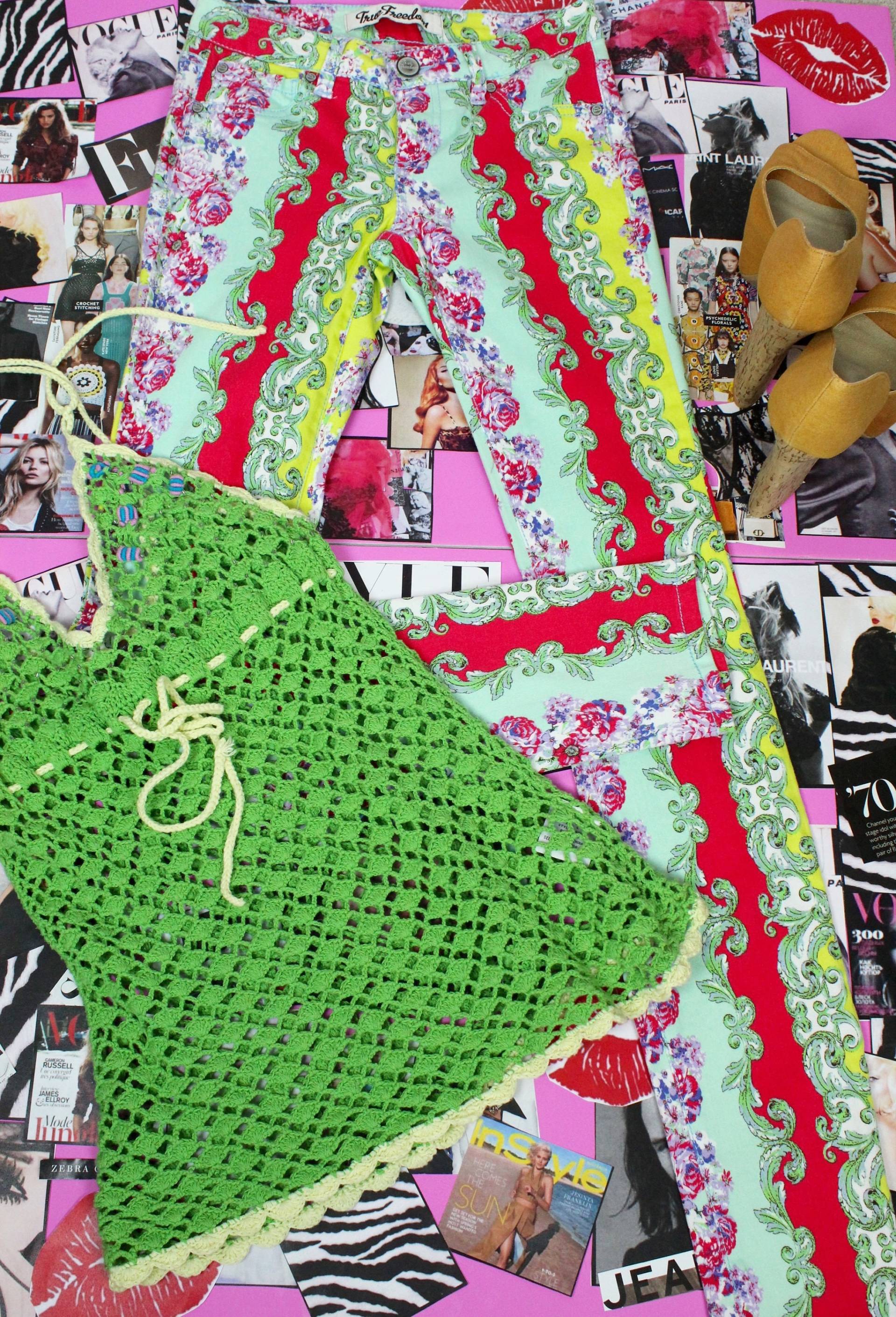 Y2Ks Hippie Skinny Jeans, Größe Xsmall von RocknGlittzVintage