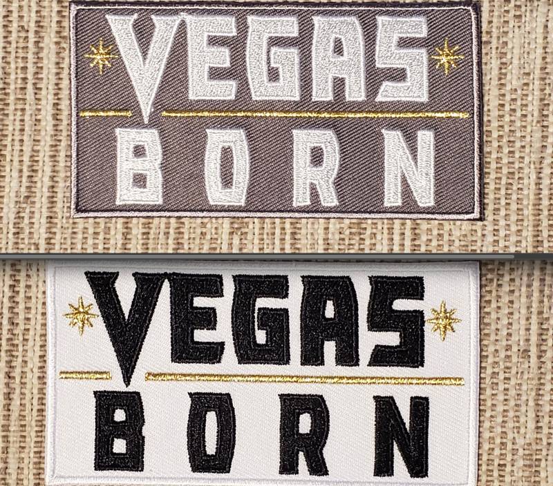 Vegas Born Bestickter Aufnäher von RocknRagsShop
