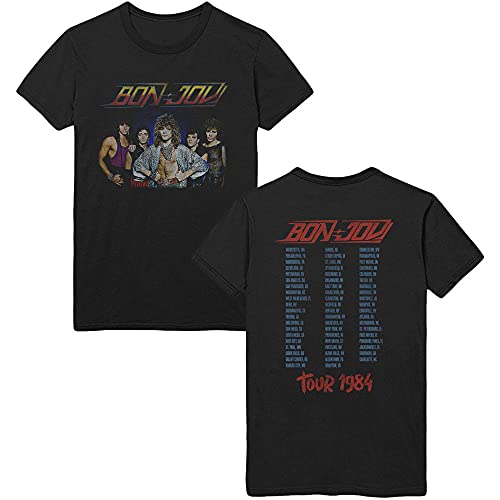 Bon Jovi Tour '84 offiziell Männer T-Shirt Herren (XX-Large) von Rockoff Trade