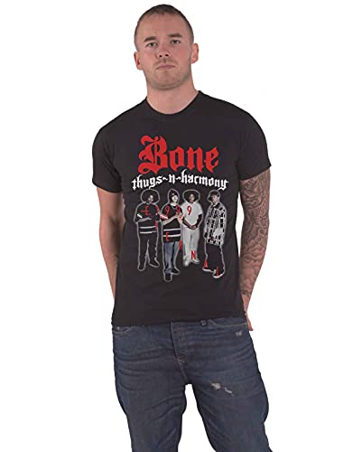 Bone Thugs N Harmony T Shirt Est 1999 Logo Nue offiziell Herren Schwarz XL von Rockoff Trade