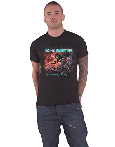 Collectors Mine Herren T-Shirt Iron Maiden-From Fear to Eternity, Schwarz (Schwarz), S von Rockoff Trade