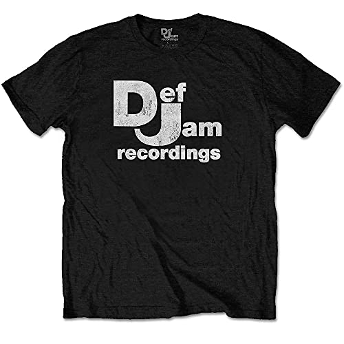 Def Jam Recordings Classic Logo Black offiziell Männer T-Shirt Herren (Medium) von Rockoff Trade