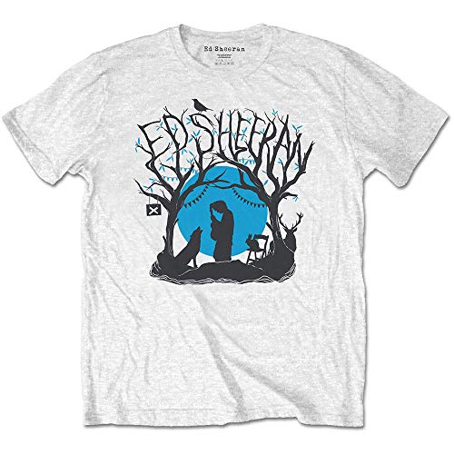 Ed Sheeran Woodland Gig offiziell Männer T-Shirt Herren (X-Large) von Rockoff Trade