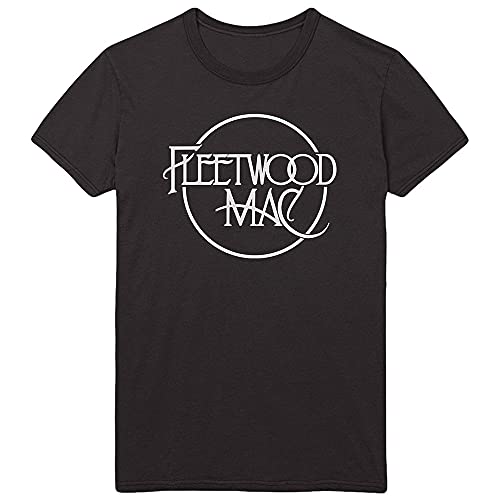 Fleetwood Mac Classic Logo Black offiziell Männer T-Shirt Herren (Large) von Rockoff Trade