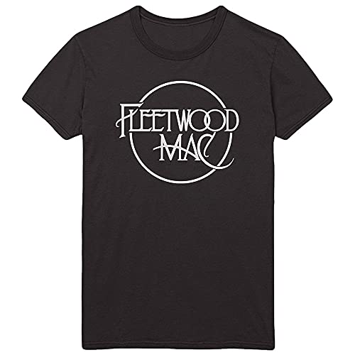 Fleetwood Mac Classic Logo Black offiziell Männer T-Shirt Herren (Medium) von Rockoff Trade