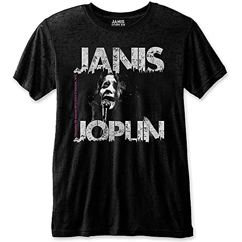 Janis Joplin Shea '70 offiziell Männer T-Shirt Herren (X-Large) von Rockoff Trade