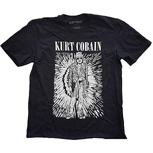 Kurt Cobain Nirvana Brilliance offiziell Männer T-Shirt Herren (Large) von Rockoff Trade