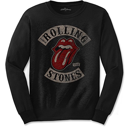 Longsleeve The Rolling Stones Tour '78 offiziell Männer T-Shirt Herren (Large) von Rockoff Trade