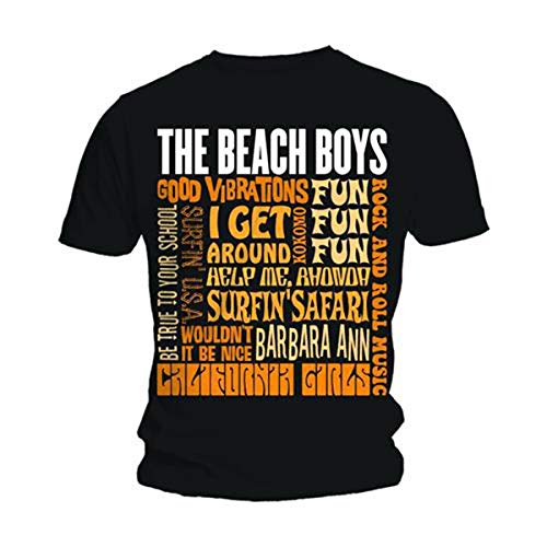 Rockoff Trade Herren Beach Boys Best of SS T-Shirt, Schwarz, XL von Rocks-off
