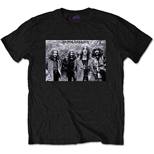 Rockoff Trade Herren Black Sabbath Group Shot T-Shirt, Schwarz, M von Rockoff Trade