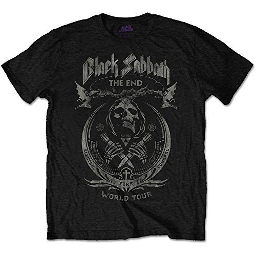 Rockoff Trade Herren Black Sabbath The End Pilzwolke T-Shirt, Schwarz, XXL von Rockoff Trade