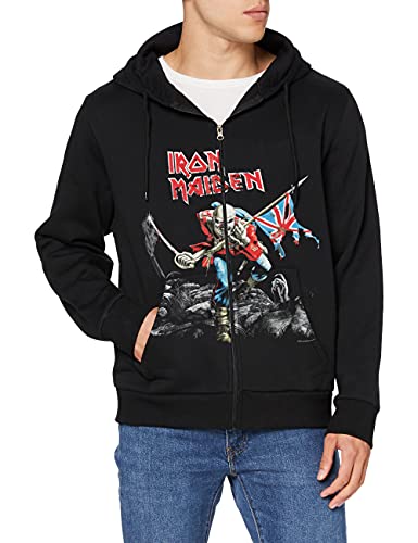Rockoff Trade Herren Scuffed Trooper Zipped Hood Kapuzenpullover, Schwarz, X-Large von Rockoff Trade