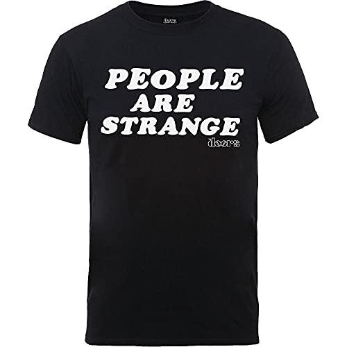 ROCKS OFF Herren The Doors People Are Strange T-Shirt, Schwarz, XL von Rocks-off