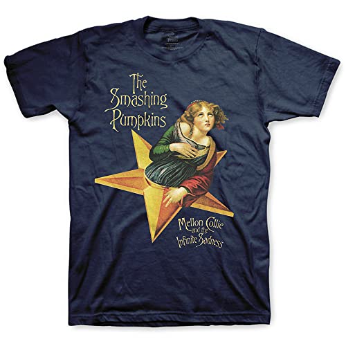 Rockoff Trade Herren The Smashing Pumpkins Mellon Collie T-Shirt, blau (Marineblau), XL von Rockoff Trade