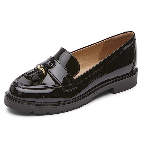 Rockport Damen Kacey Quaste Loafer Flach, Schwarz Lack, 39.5 EU Rockport Damen Kacey Quaste Loafer Flach, Schwarz Lack, 39.5 EU von Rockport