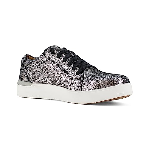 Rockport Damen Parissa Work Classic Plateau-Sneaker, silber, 6.5 Wide von Rockport