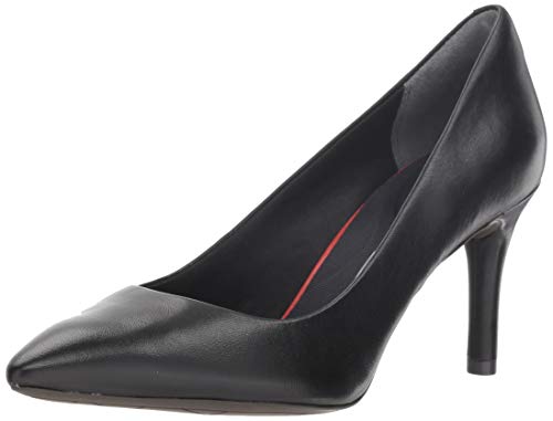 Rockport Damen Total Motion 75 mm Plain Toe Pump, Schwarzes Leder, 36.5 EU von Rockport