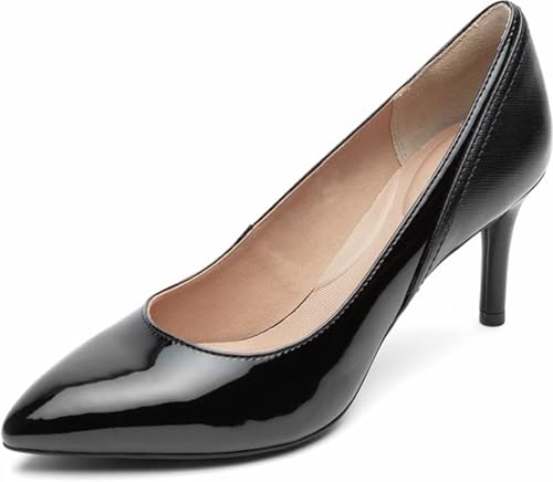 Rockport Damen Total Motion 75 mm Plain Toe Pump, schwarzer Lack, 39 EU Rockport Damen Total Motion 75 mm Plain Toe Pump, schwarzer Lack, 39 EU von Rockport
