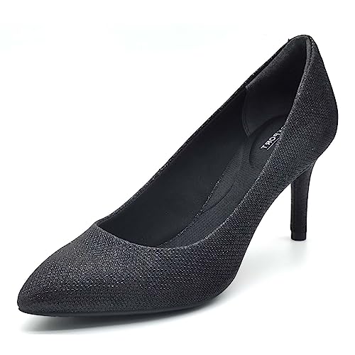 Rockport Damen Total Motion 75mm Pointed Toe Heel Pumps, Black Glam, 39 EU Weit von Rockport