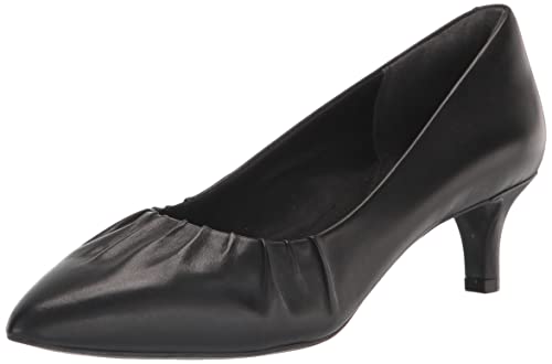 Rockport Damen Total Motion Kalila Gather Pump Pumps, schwarzes Leder, 43 EU von Rockport