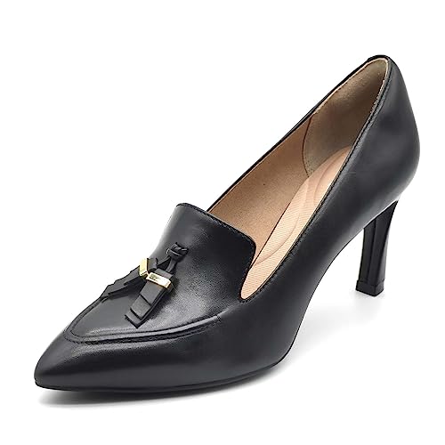 Rockport Damen Total Motion Sheehan Ornament Loafer Pumps, Schwarz Leder, 40 EU von Rockport