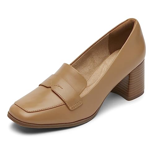 Rockport Damen Violetta Penny Loafer Pumps, Mokka Latte Leder, 35 EU von Rockport