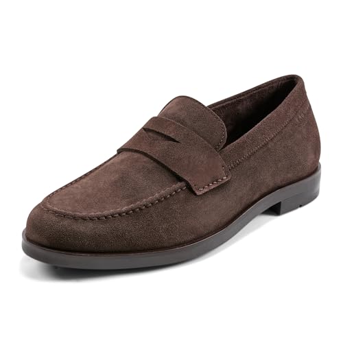 Rockport Herren Sutton Penny Loafer, Dunkelbraunes Wildleder, 46.5 EU Weit von Rockport