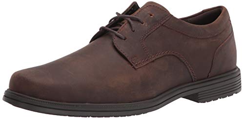 Rockport Robinsyn Herren-Zehenschutz, wasserdicht, einfarbig Oxford, Braun Ch, 43 EU Weit von Rockport