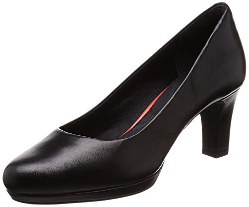 Rockport Womens Total Motion Leah Leather Slip-on Heel Shoes von Rockport
