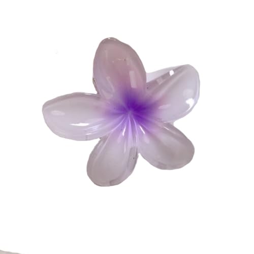 Rockreyoa 2 Stück Blumen Haarspangen Damen Rutschfeste Haarklammern Flower Hair Claw Clips Blumenförmige Krallenklammern Haarschmuck Blumenklammern für Frauen Mädchen Haarstyling Zubehör Helllila von Rockreyoa