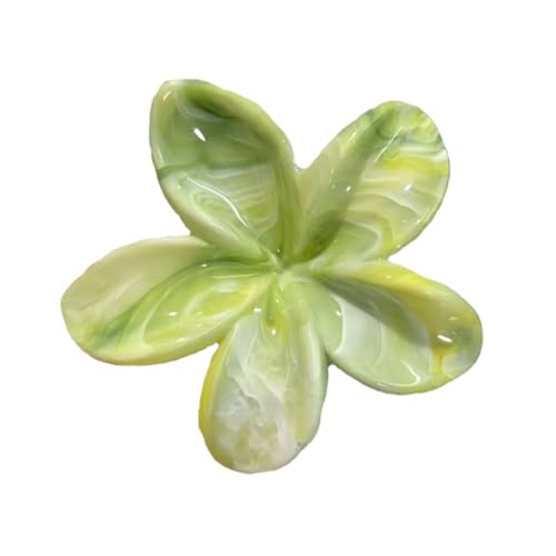 Rockreyoa 2 Stück Blumen Haarspangen Damen Rutschfeste Haarklammern Flower Hair Claw Clips Blumenförmige Krallenklammern Haarschmuck Blumenklammern für Frauen Mädchen Haarstyling Zubehör Grün von Rockreyoa