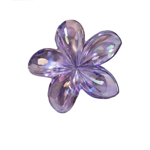 Rockreyoa 2 Stück Blumen Haarspangen Damen Rutschfeste Haarklammern Flower Hair Claw Clips Blumenförmige Krallenklammern Haarschmuck Blumenklammern für Frauen Mädchen Haarstyling Zubehör Lila von Rockreyoa