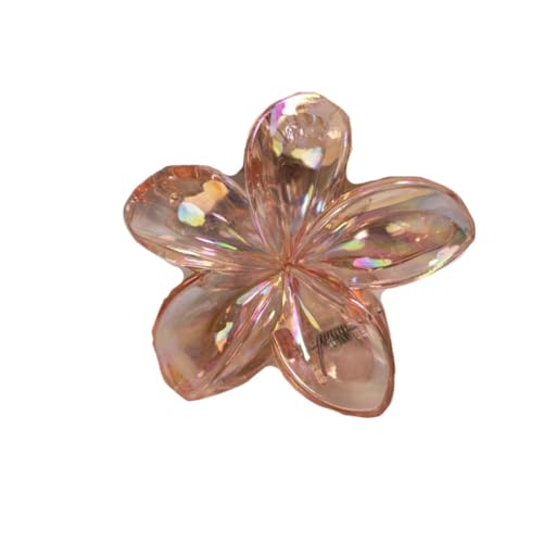 Rockreyoa 2 Stück Blumen Haarspangen Damen Rutschfeste Haarklammern Flower Hair Claw Clips Blumenförmige Krallenklammern Haarschmuck Blumenklammern für Frauen Mädchen Haarstyling Zubehör Orange von Rockreyoa
