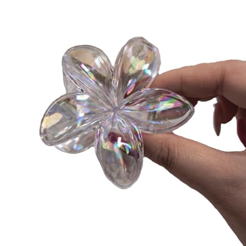 Rockreyoa 2 Stück Blumen Haarspangen Damen Rutschfeste Haarklammern Flower Hair Claw Clips Blumenförmige Krallenklammern Haarschmuck Blumenklammern für Frauen Mädchen Haarstyling Zubehör Weiß#1 von Rockreyoa