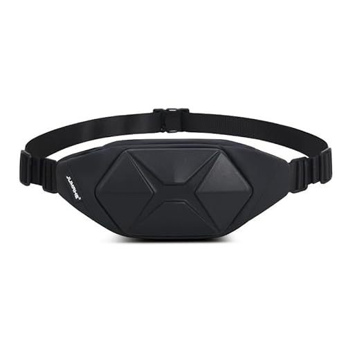 Rockreyoa Brusttasche Sling Bag Herren Schultertasche Hüfttasche Kreativ Hartschale Crossbody Bag umhängetasche Wasserdichtes Männer Frauen für Outdoor Sport Wandern Radfahren Reisen Klettern Schwarz von Rockreyoa