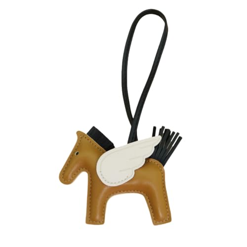 Rockreyoa Cartoon-Pferde-Anhänger Niedliche Schlüsselanhänger Autoschlüsselanhänger Pferd Taschenanhänger Geldbörsenanhänger Tier-Deko-Anhänger Keychain Cute Bag Charms Phone Charm Kaffee#2 von Rockreyoa