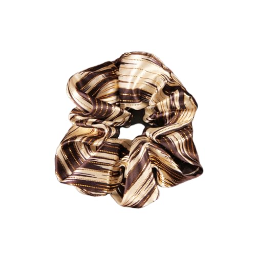 Rockreyoa Haargummis Elastische Glitzer Haargummi Funkelnde Hair Scrunchies Mode Pferdeschwanz Halter Scrunchie Schöne Haarkschmuck Gummibänder Zopfgummis für Frauen Damen Mädchen Schwarz von Rockreyoa