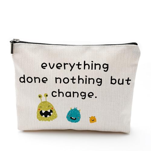 Rockreyoa Makeup Tasche mit Reißverschluss Bedruckte Kosmetiktasche Tragbare Kulturbeutel Kosmetiktasche Multifunktionaler Schminktasche Travel Cosmetic Organizer Reißverschluss-Stiftetasche D von Rockreyoa