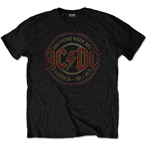 AC/DC Established 1973 offiziell Männer T-Shirt Herren (Medium) von Rocks-off