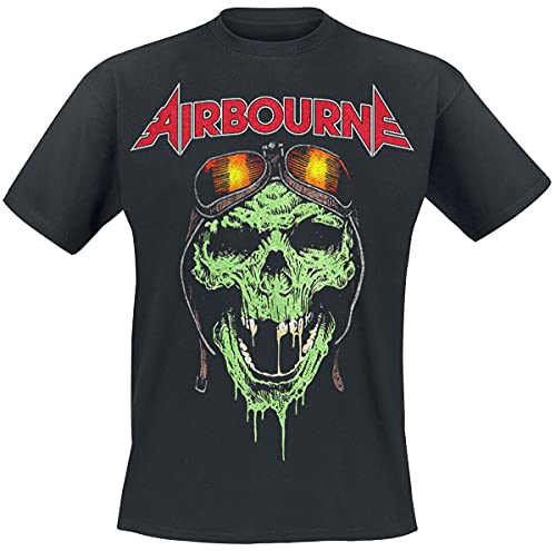 Airbourne Hell Pilot Männer T-Shirt schwarz L 100% Baumwolle Band-Merch, Bands von Rocks-off