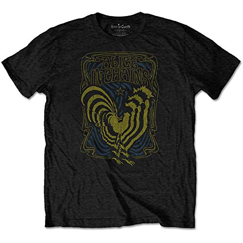 Alice In Chains Psychedelic Rooster offiziell Männer T-Shirt Herren (X-Large) von Rocks-off