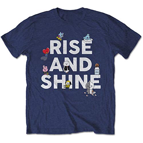 BT21 BTS Rise and Shine offiziell Männer T-Shirt Herren (XX-Large) von Rocks-off