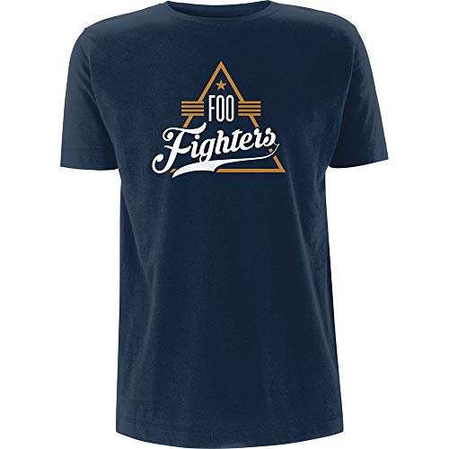 Blue FOO Fighters Triangle offiziell Männer T-Shirt Herren (X-Large) von Rocks-off