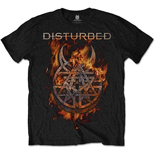 Disturbed Burning Belief offiziell Männer T-Shirt Herren (XX-Large) von Rocks-off