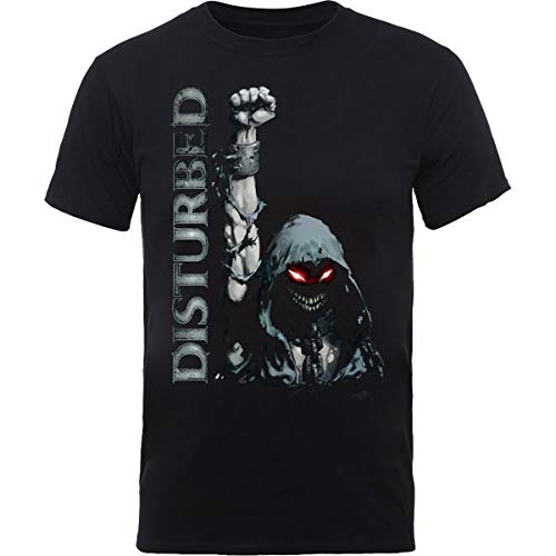 Disturbed Up Yer Fist White Text offiziell Männer T-Shirt Herren (Large) von Rocks-off