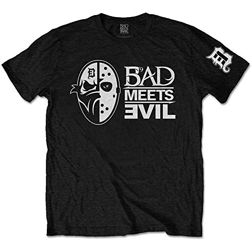 Eminem Slim Shady Bad Meets Evil Masks offiziell Männer T-Shirt Herren (Medium) von Rocks-off