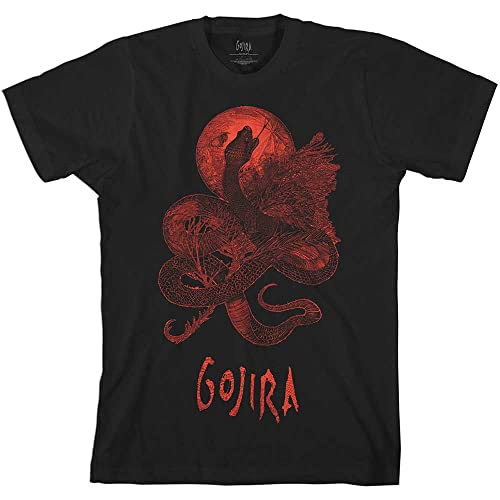 Gojira Serpent Moon offiziell Männer T-Shirt Herren (Small) von Rocks-off